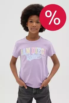 Футболка хлопковая с принтом OVS