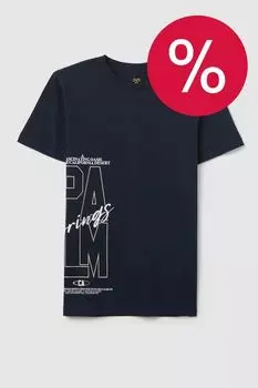 Футболка хлопковая с принтом OVS