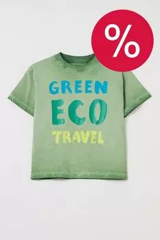 Футболка хлопковая с принтом OVS