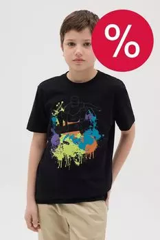 Футболка хлопковая с принтом OVS