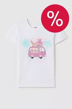 Футболка хлопковая с принтом OVS