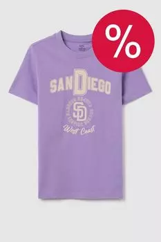 Футболка хлопковая с принтом OVS