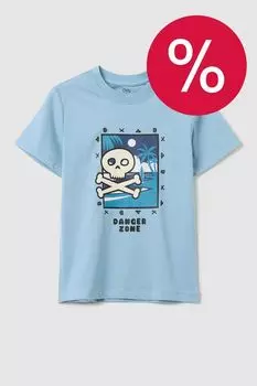 Футболка хлопковая с принтом OVS