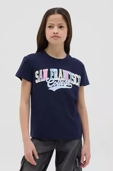 Футболка хлопковая с принтом OVS