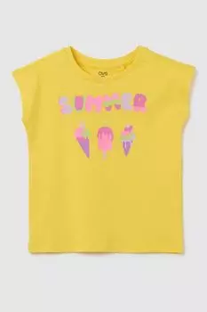 Футболка хлопковая с принтом OVS