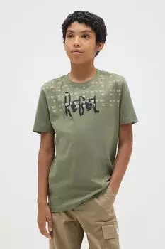 Футболка хлопковая с принтом OVS