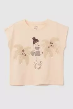 Футболка хлопковая с принтом OVS