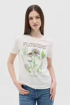 Футболка хлопковая с принтом OVS