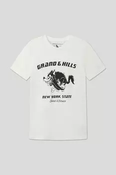 Футболка хлопковая с принтом OVS