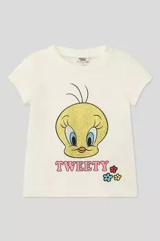 Футболка хлопковая с принтом OVS