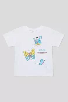 Футболка хлопковая с принтом OVS