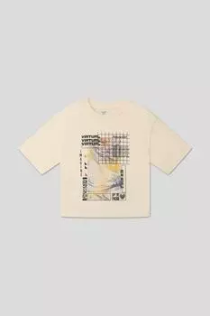 Футболка хлопковая с принтом OVS