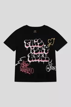 Футболка хлопковая с принтом OVS