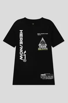 Футболка хлопковая с принтом OVS