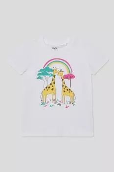 Футболка хлопковая с принтом OVS