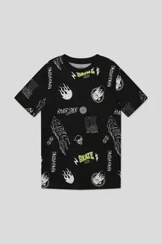 Футболка хлопковая с принтом OVS