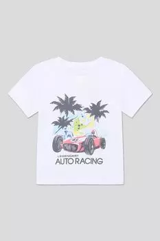 Футболка хлопковая с принтом OVS