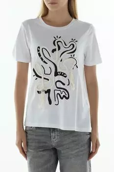 Футболка хлопковая с принтом OVS