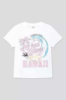 Футболка хлопковая с принтом OVS