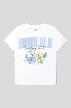 Футболка хлопковая с принтом OVS