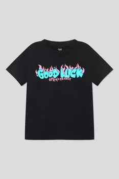 Футболка хлопковая с принтом OVS