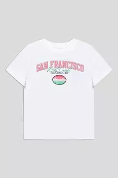 Футболка хлопковая с принтом OVS