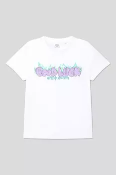 Футболка хлопковая с принтом OVS