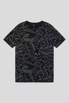 Футболка хлопковая с принтом OVS