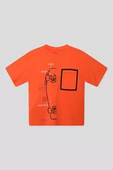 Футболка хлопковая с принтом OVS