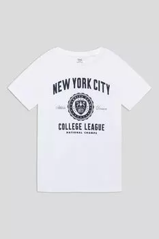 Футболка хлопковая с принтом OVS