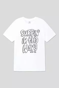 Футболка хлопковая с принтом OVS