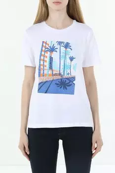 Футболка хлопковая с принтом OVS