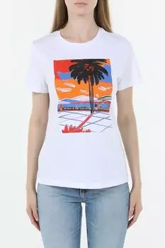 Футболка хлопковая с принтом OVS