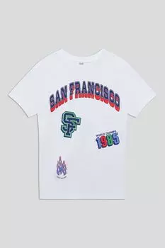 Футболка хлопковая с принтом OVS