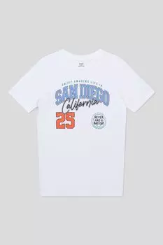 Футболка хлопковая с принтом OVS