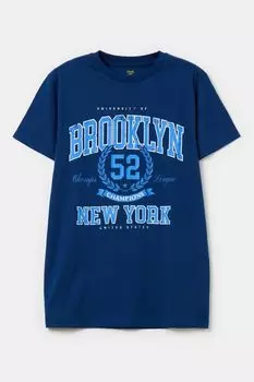 Футболка хлопковая с принтом OVS