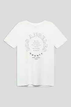 Футболка хлопковая с принтом OVS