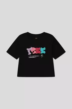 Футболка хлопковая с принтом OVS