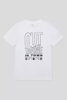 Футболка хлопковая с принтом OVS