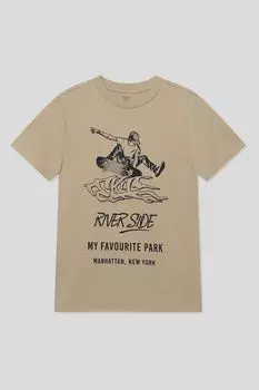 Футболка хлопковая с принтом OVS