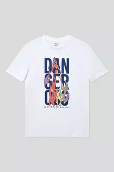 Футболка хлопковая с принтом OVS