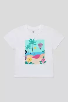 Футболка хлопковая с принтом OVS