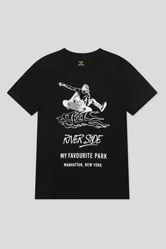 Футболка хлопковая с принтом OVS