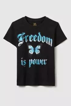 Футболка хлопковая с принтом OVS