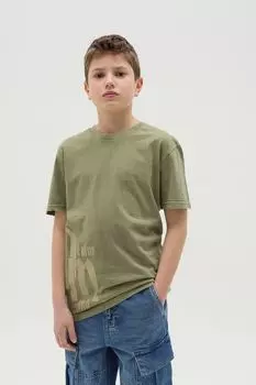 Футболка хлопковая с принтом OVS