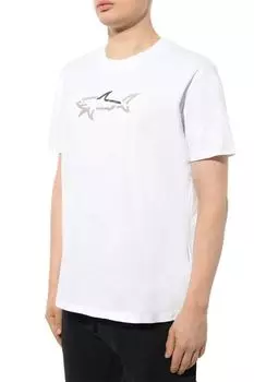 Футболка хлопковая с принтом Paul & Shark