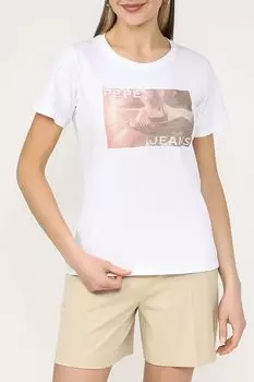 Футболка хлопковая с принтом PEPE JEANS