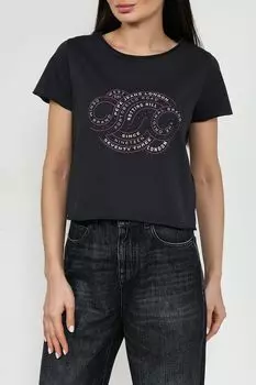 Футболка хлопковая с принтом PEPE JEANS