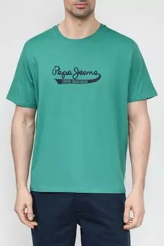 Футболка хлопковая с принтом PEPE JEANS
