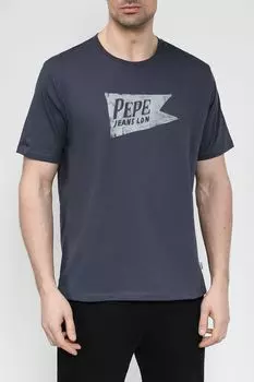 Футболка хлопковая с принтом PEPE JEANS
